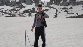60cm de nieve aún a 6/5/2018 en Candanchú 1595m.