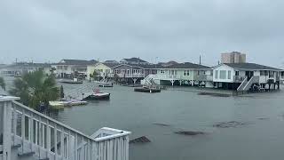Cherry Grove Beach Flooded by Hurricane Ian Storm Surge