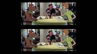 Looney Tunes: Back in Action - Scooby and Shaggy gets Mad his Actor (Side By Side) (English/Spanish)