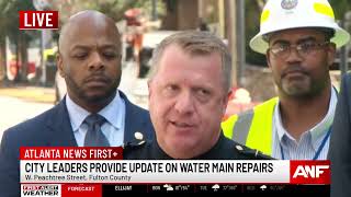 Day 4: Mayor Dickens provides update on Atlanta water main repairs