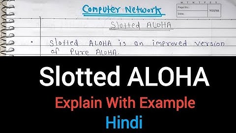 What is Slotted ALOHA Explain With Example | Slotted ALOHA in Hindi | Computer Network 