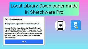 Local Library Downloader made with Sketchware