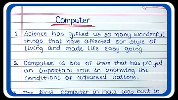 Write an essay on Computer in english | Essay writing on computer | essay writing in English