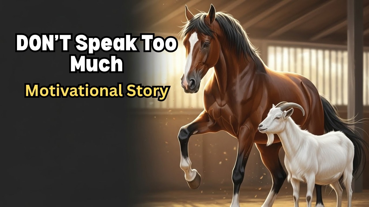 DON’T Speak Too Much | A Powerful Moral Story of a Horse & a Goat