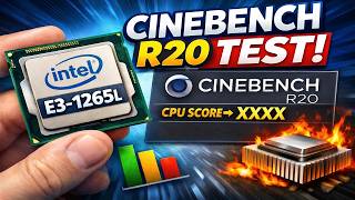 Intel Xeon E3-1265L 2.4GHz Cinebench R20 Test