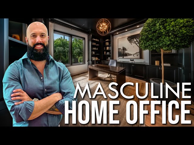 Masculine Office Decor