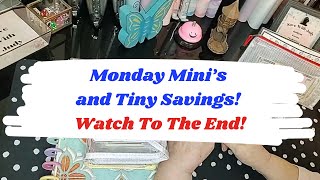 Cash Stuffing | Savings Challenges | Monday Mini's and Tiny Savings! Watch To The End!