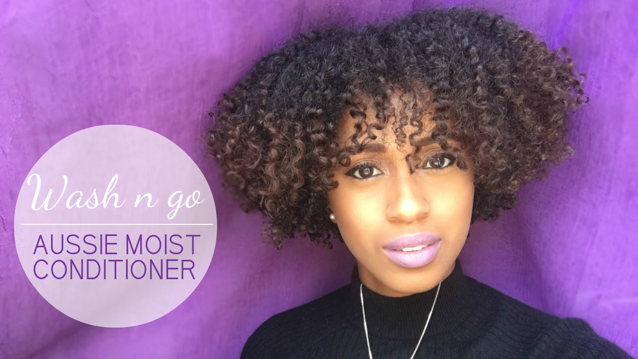 Wash N Go Ft Aussie Moist Conditioner Natural Hair