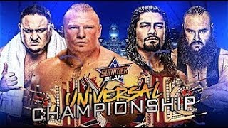 Brock Lesnar vs Roman Reigns vs Braun Stroman vs Samoa Joe Fatal 4-Way match WWE Summerslam 20\/8\/17