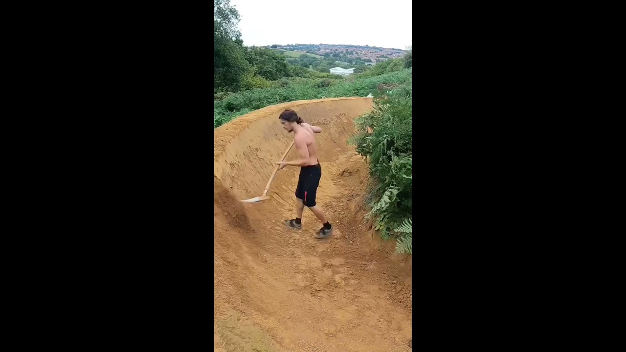 Huge Vertical Berm And The Mega Step Up Trailbuilding