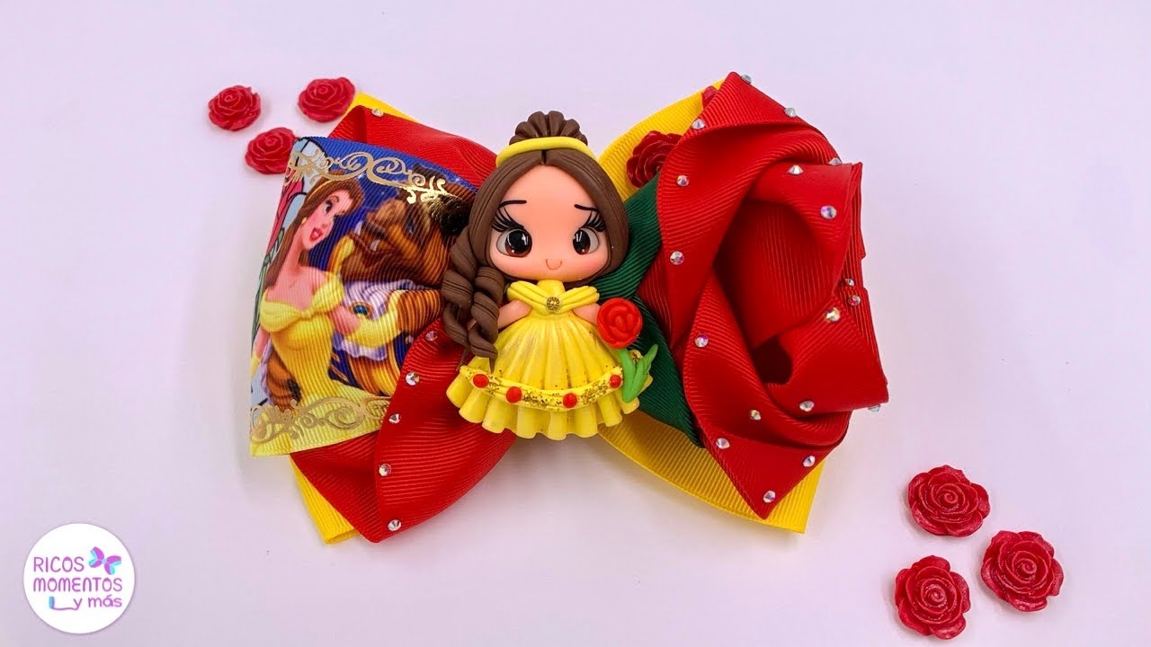 Cómo hacer moños fáciles para niñas / moños con listón de 7.5 cm / lazos de listón / moños fáciles