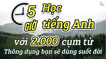 2000 Cụm Từ Tiếng Anh Thông Dụng Bạn dùng Suốt Đời | 5h học Tiếng Anh | Liz English
