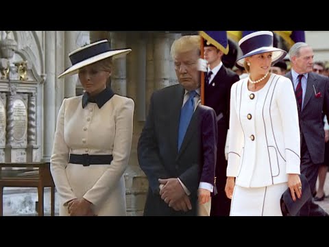 Video: Melania Trump Pays Tribute To Princess Diana With This Fabulous Look