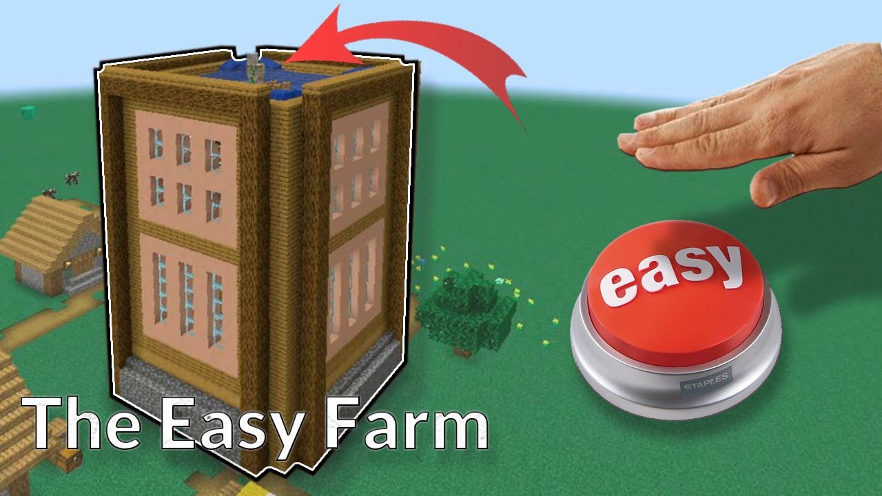 Beginner Villager Townhall/ Iron Golem Farm + Zombification tutorial