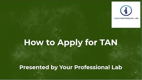 How to Apply for TAN - Individual |Firm| LLP| Company| AOP | Trust|   - Watch with LIVE DEMO