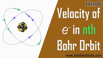 Velocity of Electron in nth Bohr Orbit of Hydrogen Atom