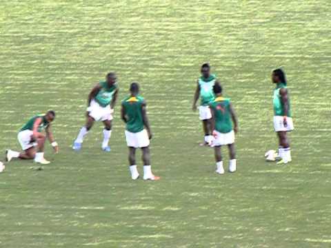 Ghana Blackstars warm up before Congo game