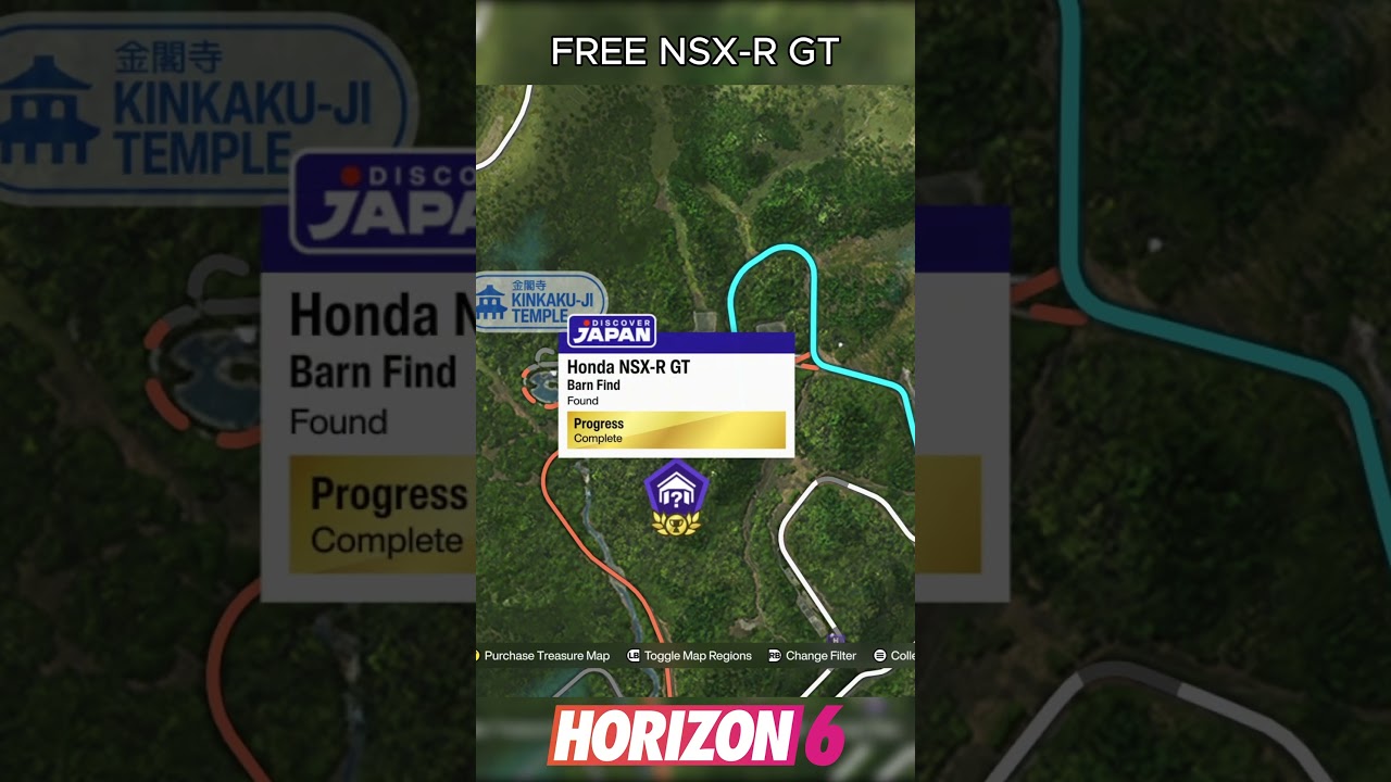 Honda NSX-R GT 2005 Barn Find Location in Forza Horizon 6 - YouTube