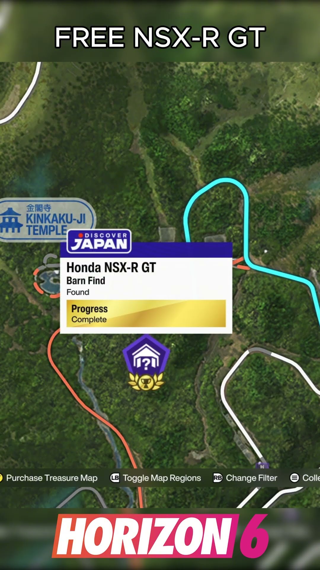 Honda NSX-R GT 2005 Barn Find Location in Forza Horizon 6 - YouTube