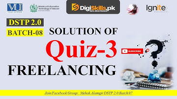 freelancing quiz 3 batch 8 | dstp 2.0 batch 08 freelancing quiz 3