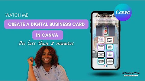 Create a digital business card on Canva in 2 minutes ✨Watch me + Sped Up✨ | Digital Business Cards