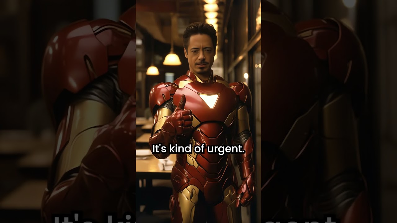 Iron Man Needs an Outlet: #ai #funnyvideo