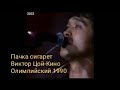 Пачка сигарет-Виктор Цой-Кино Олимпийский 1990 год обработка звука