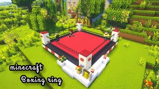 minecraft how to make a boxing ring