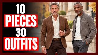 The ONLY Fall Capsule Wardrobe Men Over 40 Need 10 Pieces, 30 Outfits