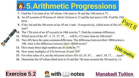 10th class math| Chapter 5💁‍♂️|Arithmetic Progressions| 🤷‍♀️Exercise 5.2| Q no 12&13|CBSE|NCERT|