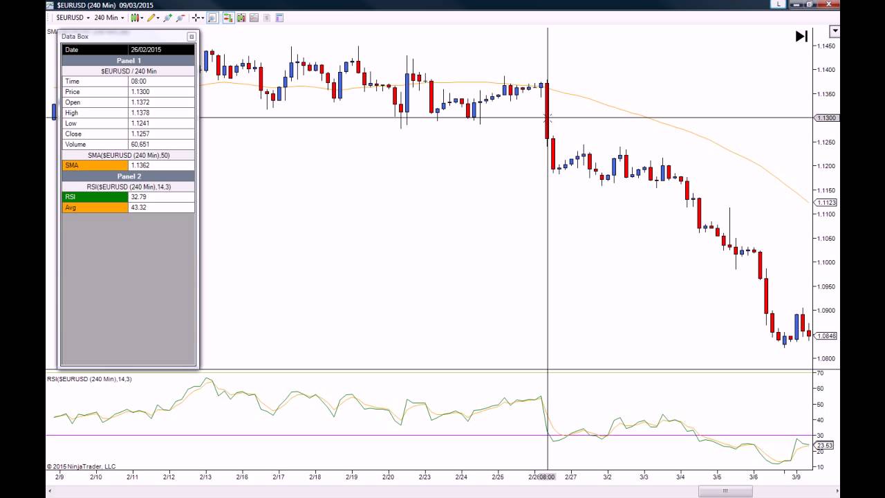 How to use the Data Box on NinjaTrader