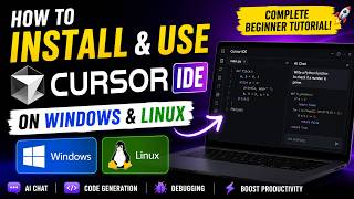 How to Install & Use Cursor IDE on Windows / Linux