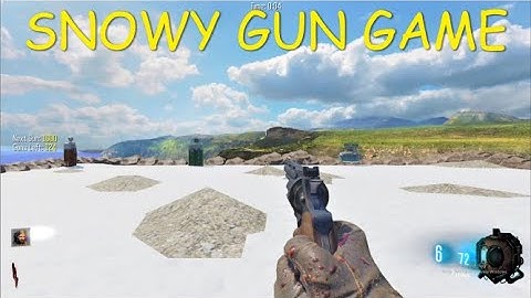 SNOWY MAP! Black ops 1 weapons Gun Game (BO3 Custom Zombies Map Gameplay)