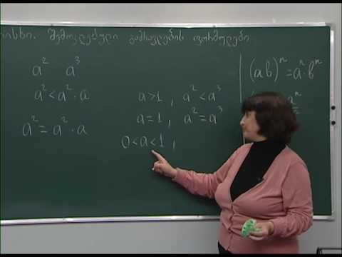 ხარისხი. შემოკლებული გამრავლების ფორმულები