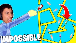 I Beat The IMPOSSIBLE BOTTLE FLIP! | Happy Wheels screenshot 3