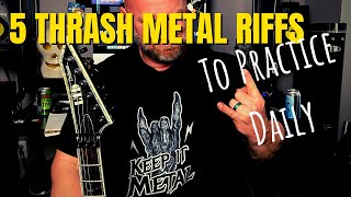 5 Thrash Metal Guitar Riffs to Practice Every Day
