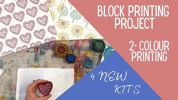 Block Printing Project - Two Colour Kits - The Arty Crafty Place