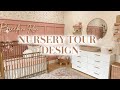 Nursery makeover and tour  diy faux wallpaper  simple and neutral nursery design 2023