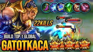 Gatotkaca 100% Magic Damage Gameplay | Build Top 1 Global Gatotkaca 2022 | Mobile Legends✓