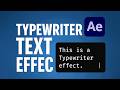After Effects Tutorial Smooth Typewriter Text in 90 Seconds - 366