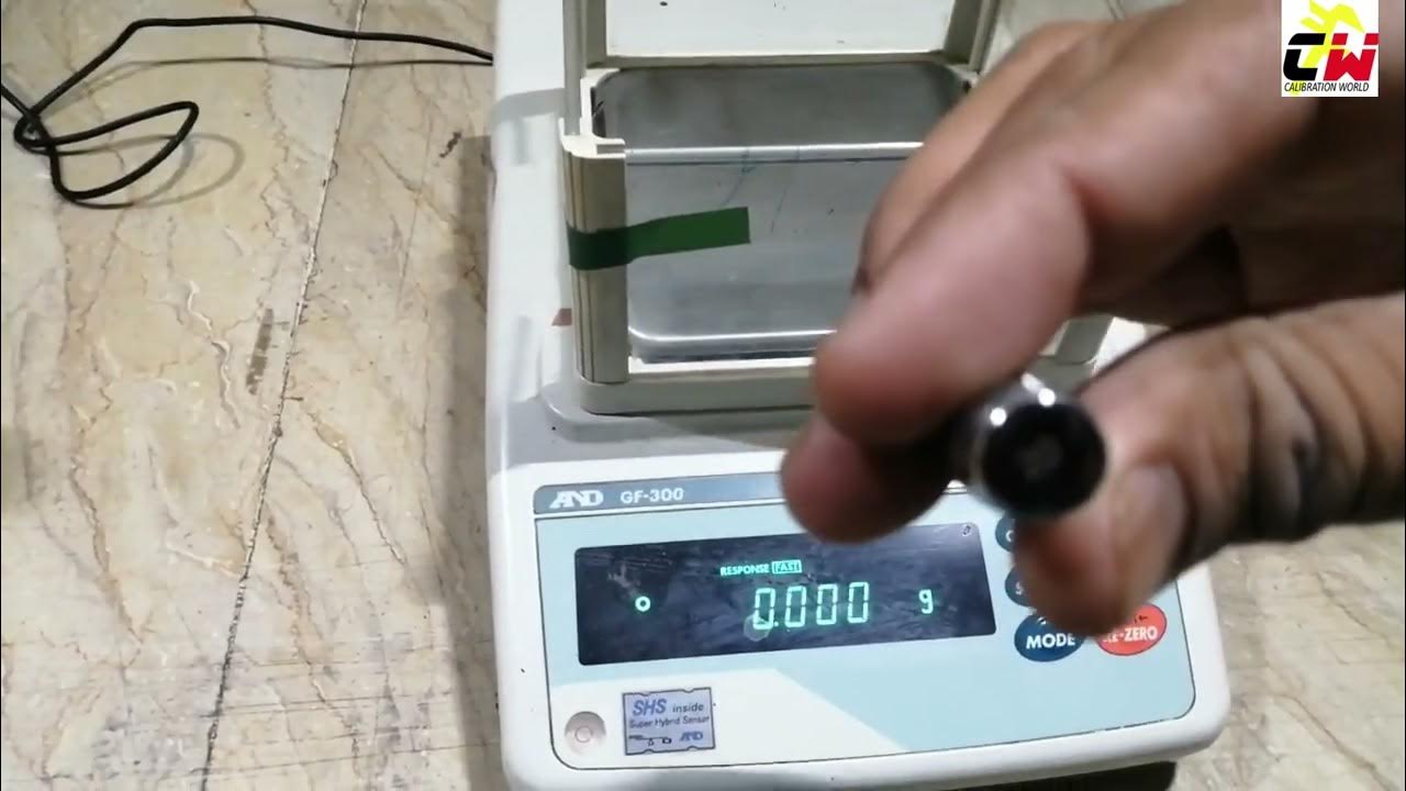 CALIBRATION OF DIGITAL WEIGHING BALANCE AND GF 300 HOW TO CALIBRATE AND GF300 YouTube