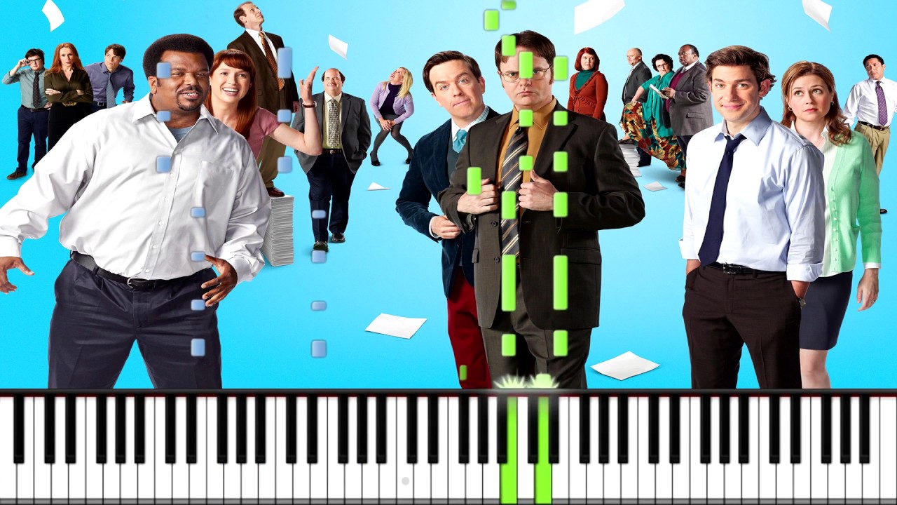 The Office Theme Piano Tutorial (Synthesia) YouTube