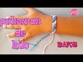 Como hacer pulseras de hilo | Pulsera Macrame: CHEVRON