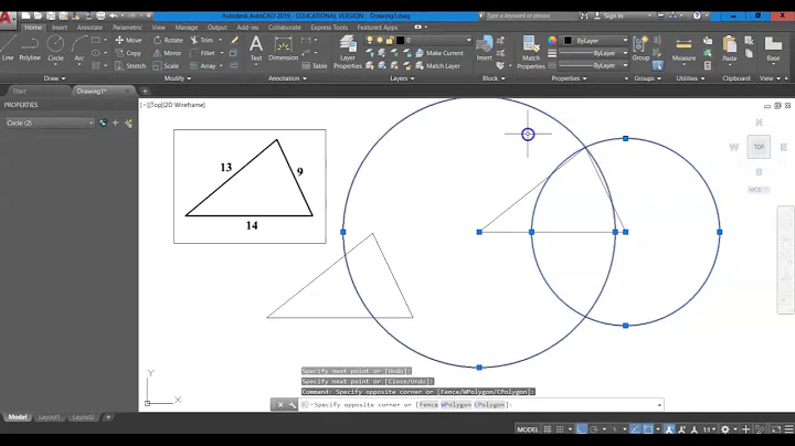 Draw a Scalene Triangle in AutoCAD