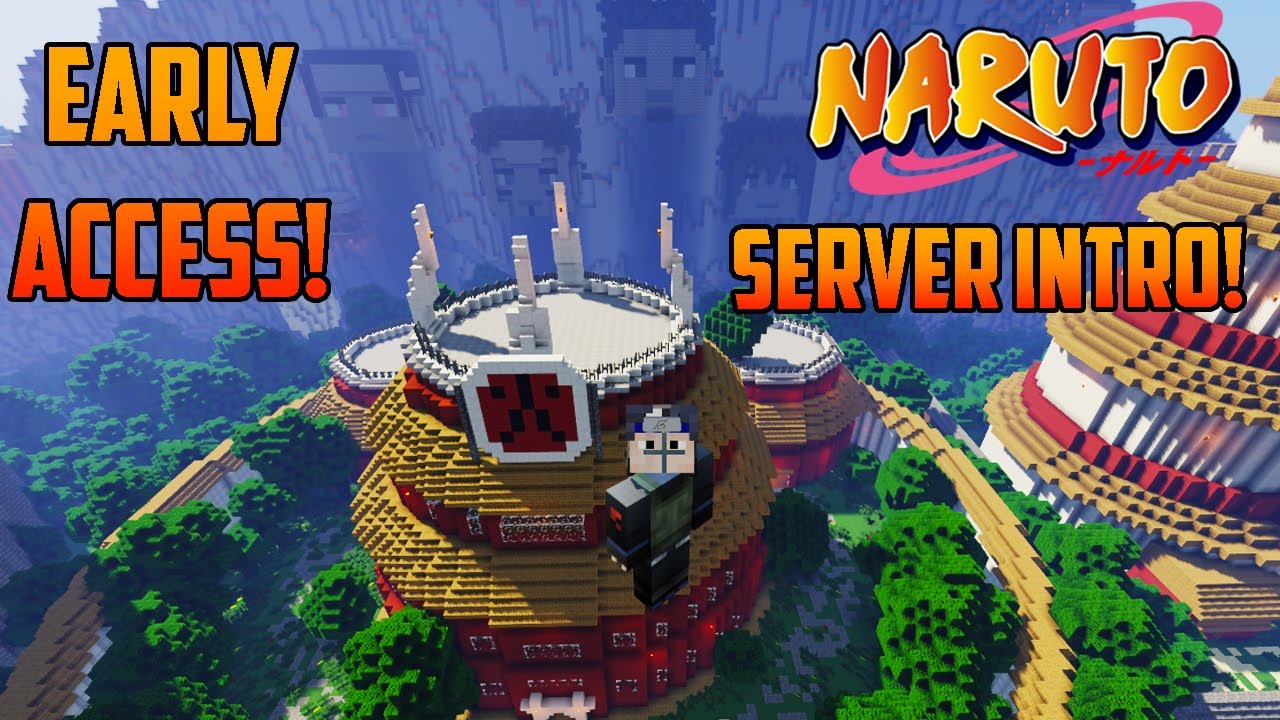 Naruto Minecraft Server Intro! Early Access, Info, Map and More