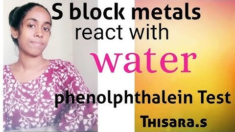 inorganic chemistry 🌟s block metals react with water.part 2 🎓🎓