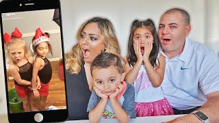 REACTING TO OUR 7 YEAR OLD DAUGHTERS AND BEST FRIENDS TIKTOKS!