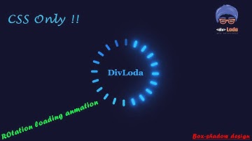 Loading animation with box-shadow design by HTML&CSS only !! #website #html #css