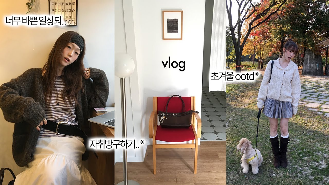 초겨울 ootd vlog* 자취방 헌팅 ing…🏠 내 집은 어디에 | 가디건 추천 | 이케아 강동 | 인테리어 | 서울 데이트 코스
