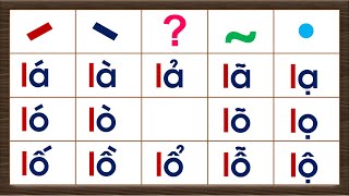 Tập Đánh Vần Tổng Hợp Chuỗi Đánh Vần Tiếng Việt Lớp 1 Với Chữ L, Các Dấu Thanh - Hành Trang Cho Bé